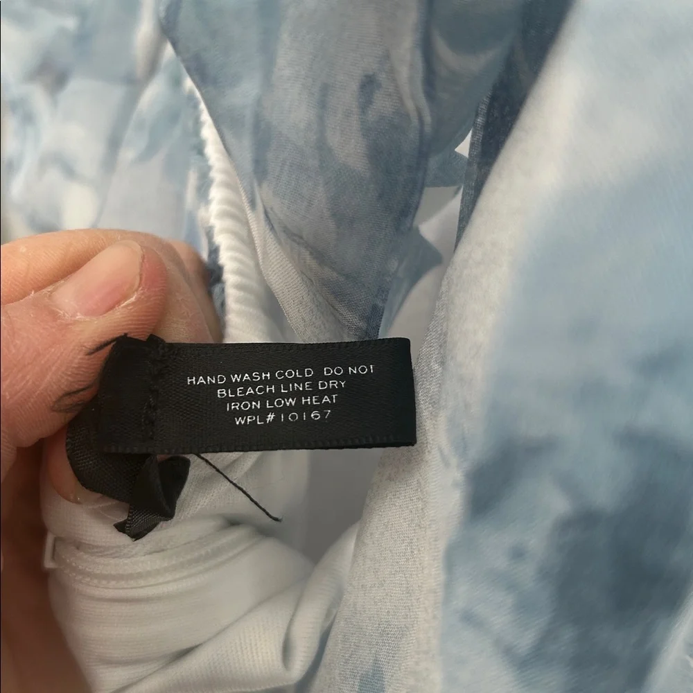 New AQUA Ruffle Trim Maxi Dress - Exclusive, Size Medium, Floral Dress - Picture 11 of 14